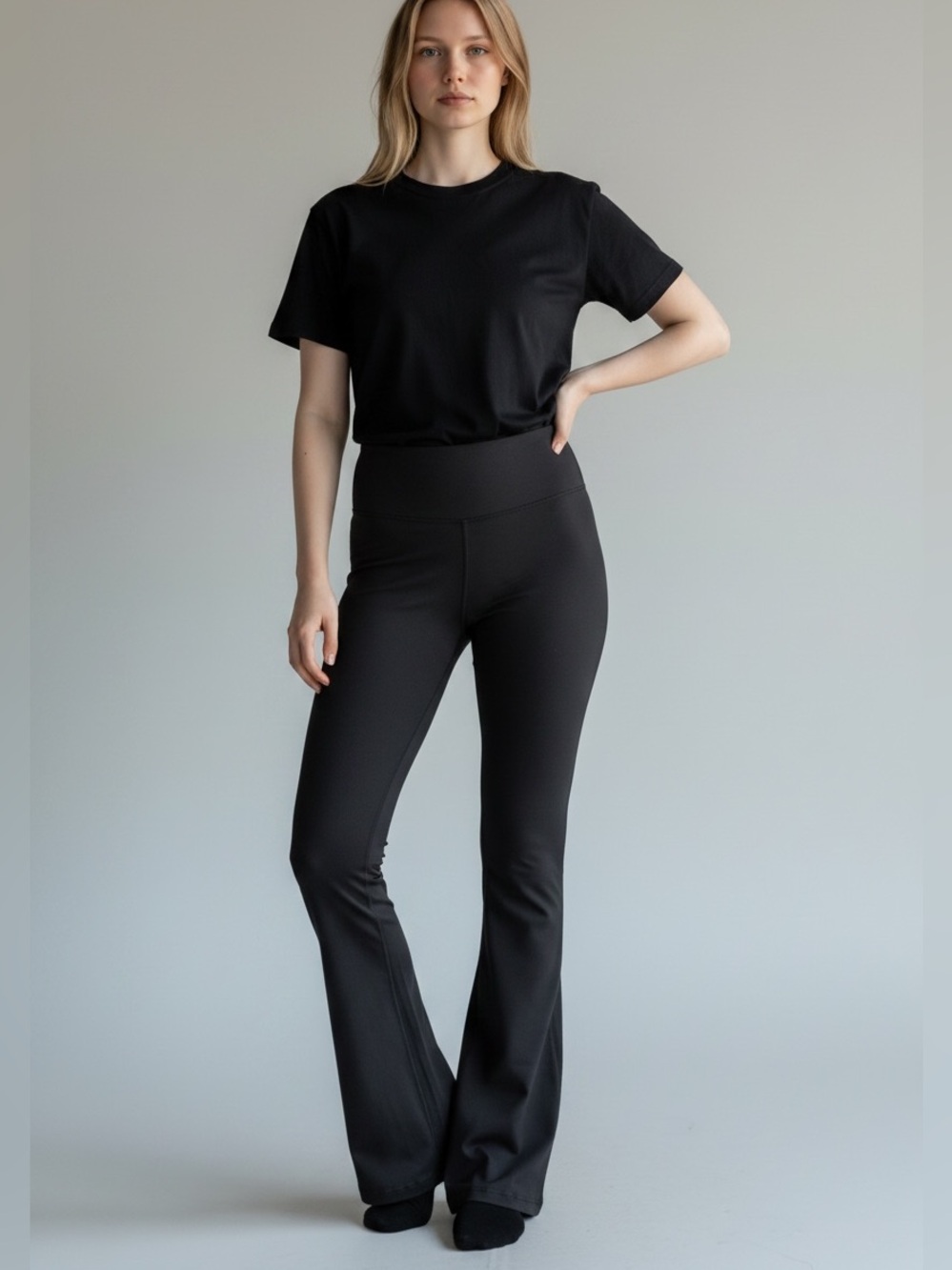 Lululemon Align High-Rise Mini-Flare Pant 32” Black Size 10 AAA0180